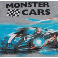 Monster cars Pyjama Schlafanzug lang grau blau